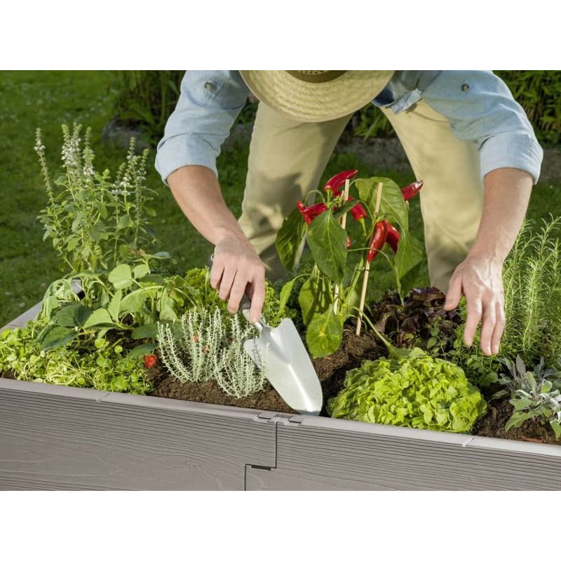 Vyvýšený záhon s poklopom 60 x 130 cm plast Dekorhome 3