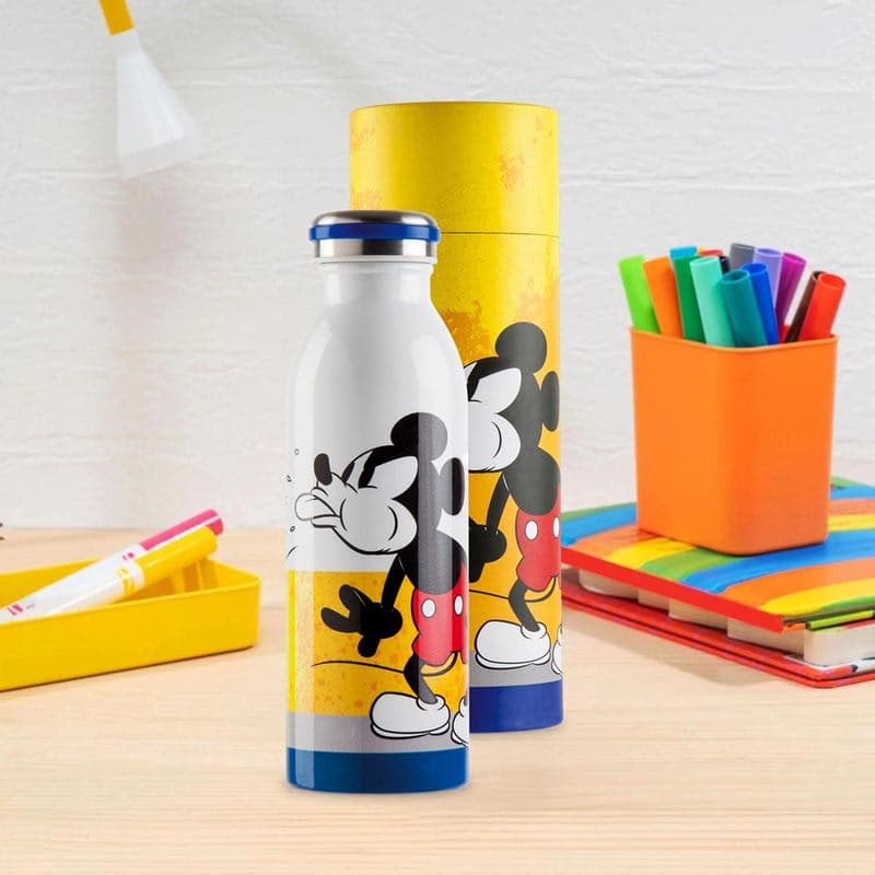 Termoska z nehrdzavejúcej ocele Mickey, žltá
