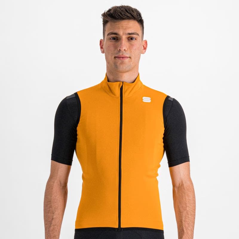 Pánska cyklistická vesta SPORTFUL Fiandre light no rain vest, dark gold 2
