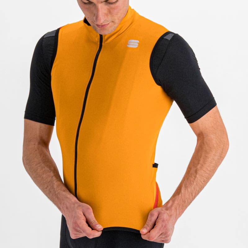 Pánska cyklistická vesta SPORTFUL Fiandre light no rain vest, dark gold 6