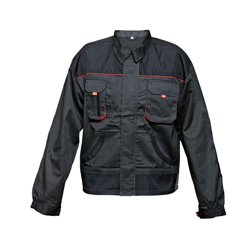 FF CARL BE-01-002 bunda čierna/červená 52 3