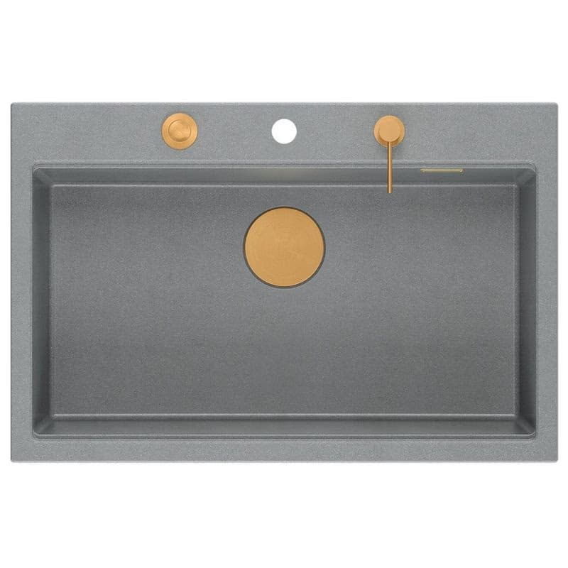 Quadron Quadron - Granitový drez MARC 110 WORKSTATION Grey Metallic Meď HQM7650U5_PVDC1 2