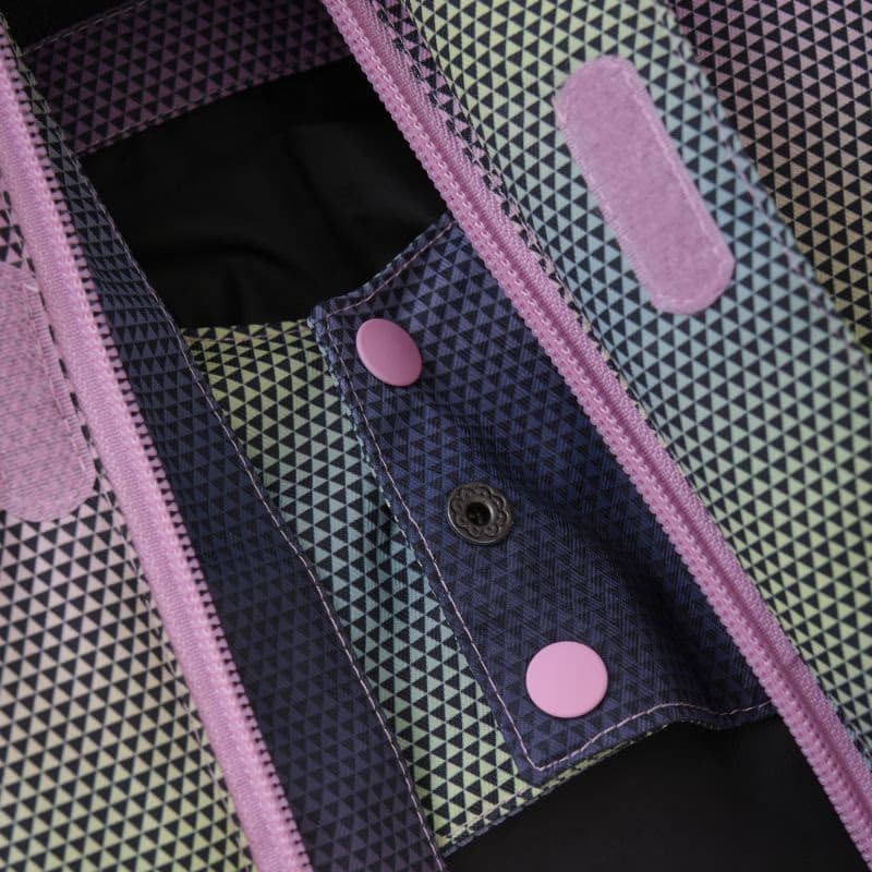 Dievčenská lyžiarska bunda COLOR KIDS Ski Jacket - AOP -4213-Bonbon 6