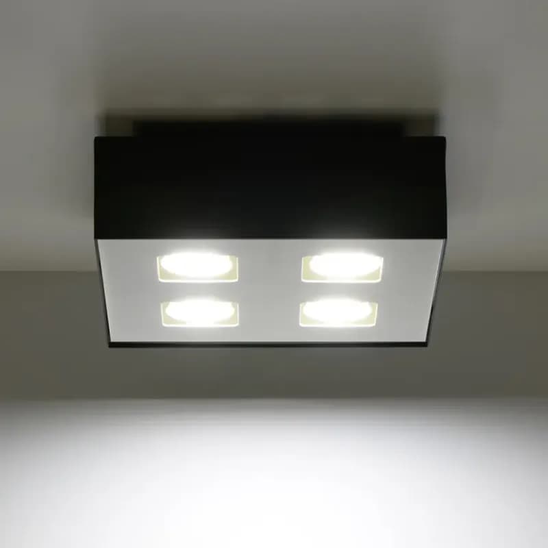 Stropná Lampa Atlanta 4 BLACK A-073 1