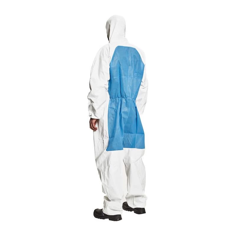CHEMSAFE COOL overal biela/modrá L 4