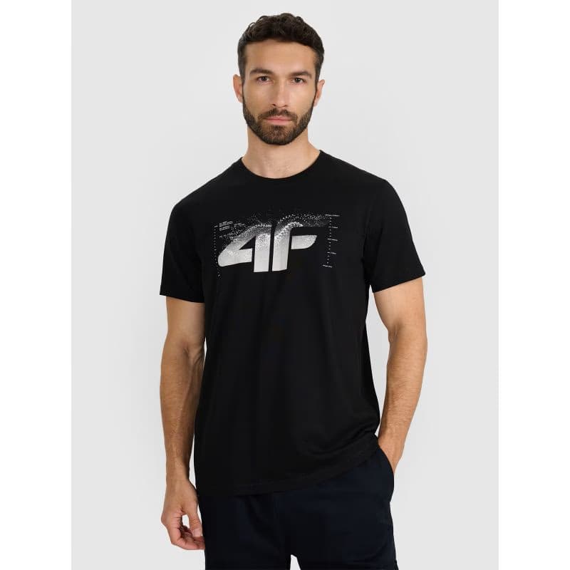 Pánske tričko s krátkym rukávom 4F TSHIRT M2359-WAW25TTSHM2359-20S-DEEP BLACK 2