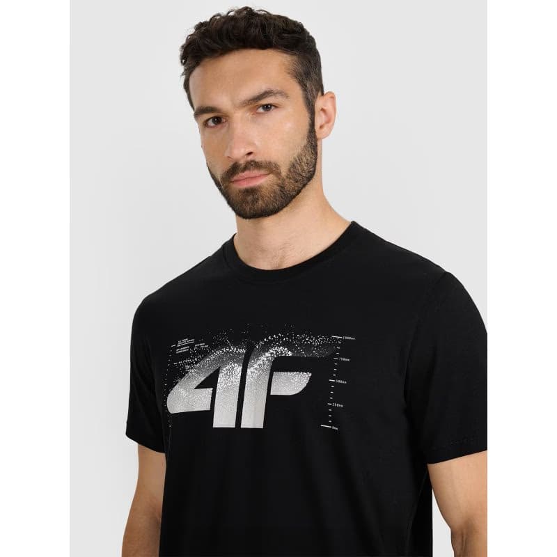 Pánske tričko s krátkym rukávom 4F TSHIRT M2359-WAW25TTSHM2359-20S-DEEP BLACK 5
