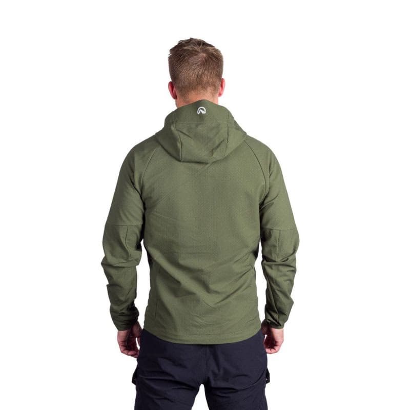 Pánska turistická softshellová bunda NORTHFINDER EWALD-300darkgreen 3