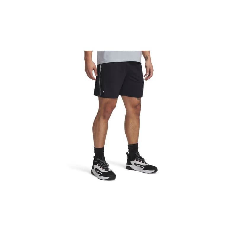 Pánske teplákové kraťasy UNDER ARMOUR PROJECT ROCK Mesh Short-BLK
