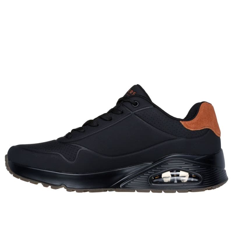 Pánska rekreačná obuv SKECHERS Uno Suited On Air M black chestnut 3