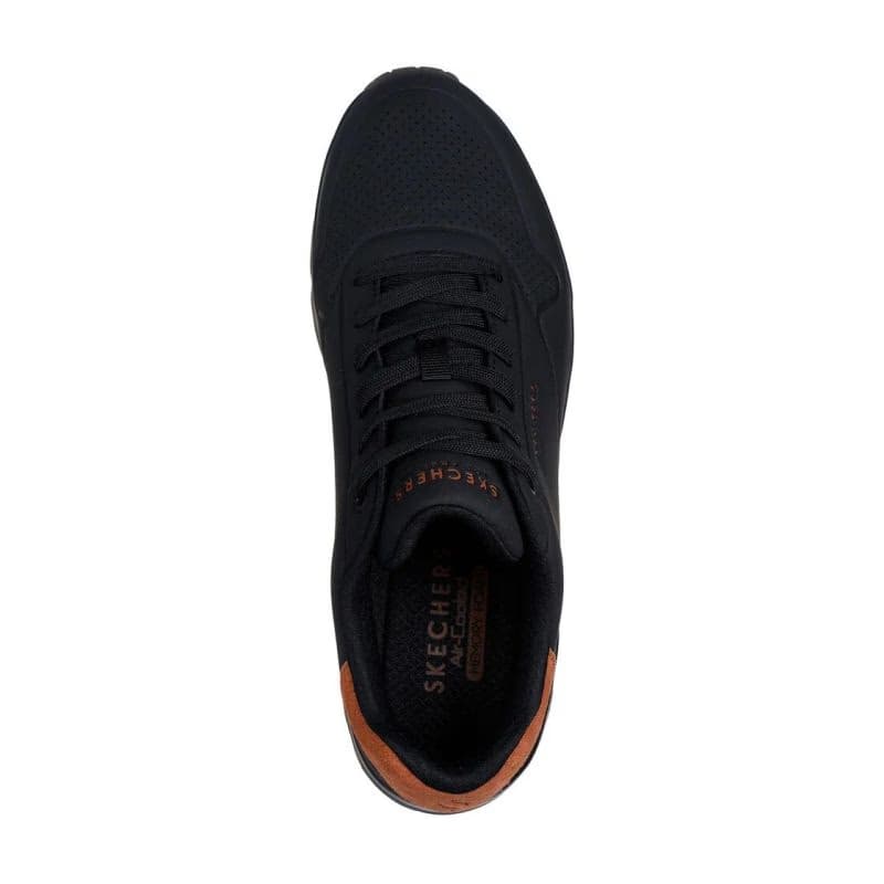 Pánska rekreačná obuv SKECHERS Uno Suited On Air M black chestnut 4