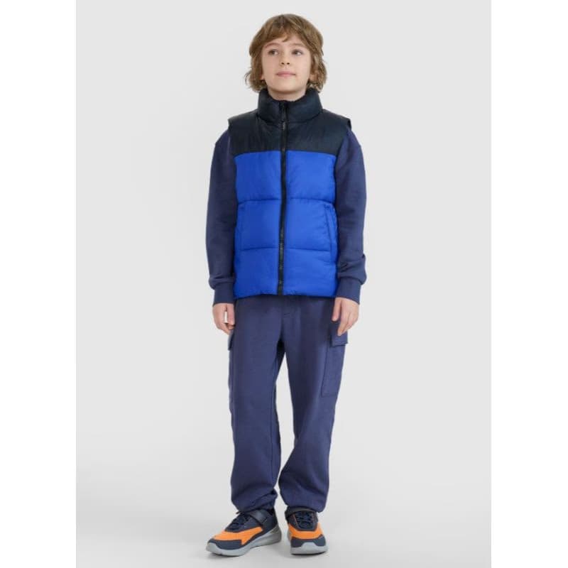 Chlapčenská vesta 4F JUNIOR VEST JACKET-JWSS25TVJAM208-36S-BLUE 6