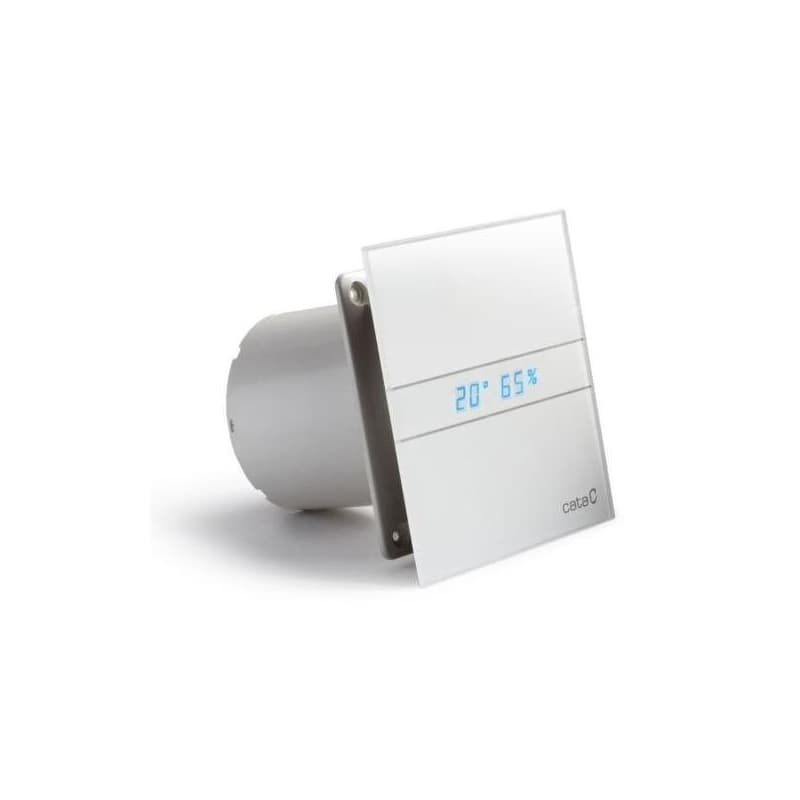 CATA - E-100 GTH kúpeľňový ventilátor axiálny s automatom, 4W/8W, potrubie 100, biela 00900200 1