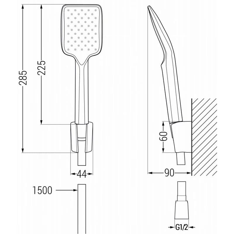 MEXEN/S - Libra R62 vaňová batéria s príslušenstvom, chróm 74513R62-00 3
