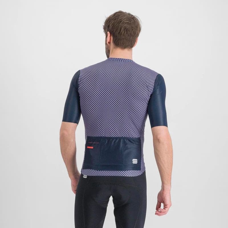 Pánsky cyklistický dres s krátkym rukávom SPORTFUL Checkmate jersey, galaxy blue chalck violet 3