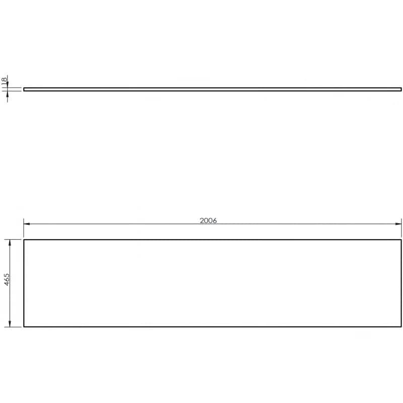 MEXEN - Uni vrchná doska 200, grafit mat 91AXX-2004-464-18-66 2