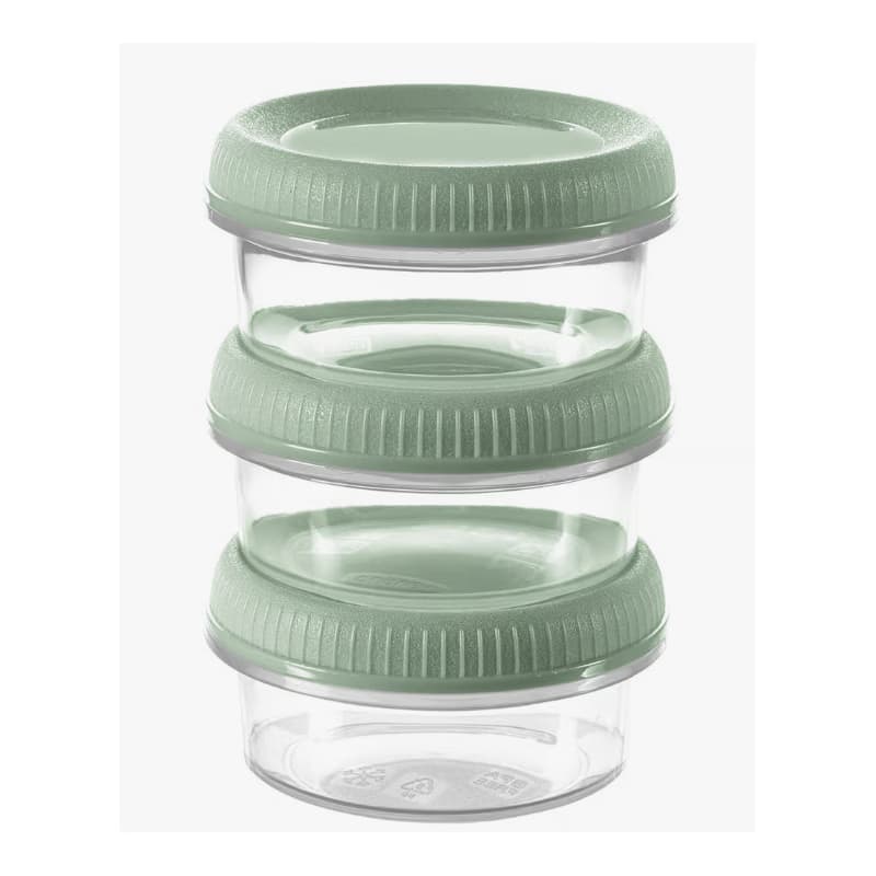 CURVER Set dóz na omáčku Smart To Go Eco 3x0,15L | svetlozelená