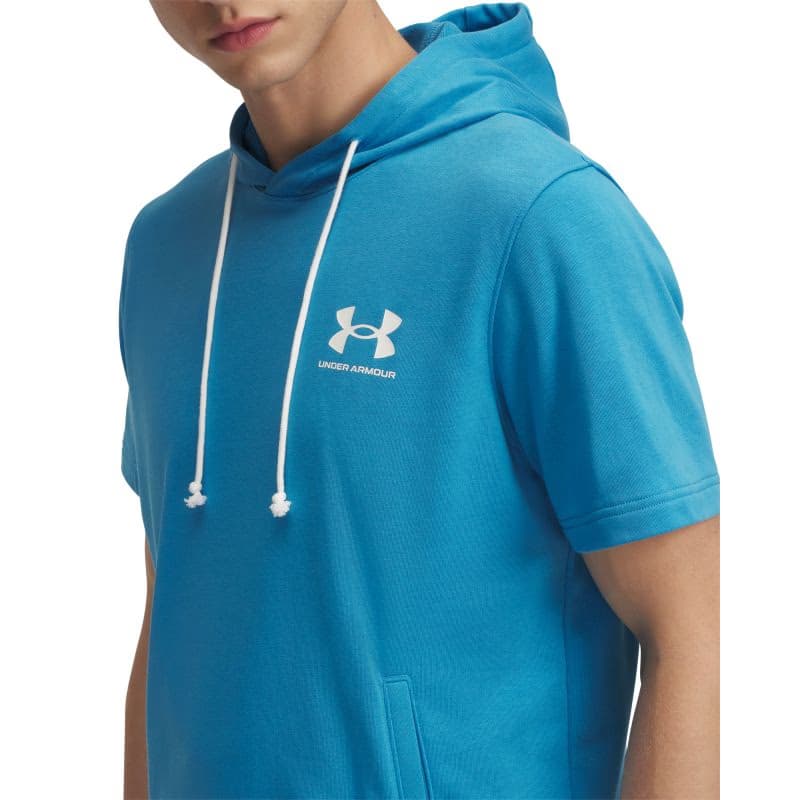 Pánska mikina s kapucňou UNDER ARMOUR UA Rival Terry LC SS HD-BLU 2