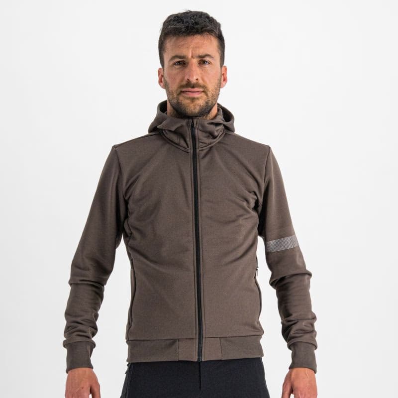 Pánska cyklistická bunda s kapucňou SPORTFUL Giara hoodie, cacao 2