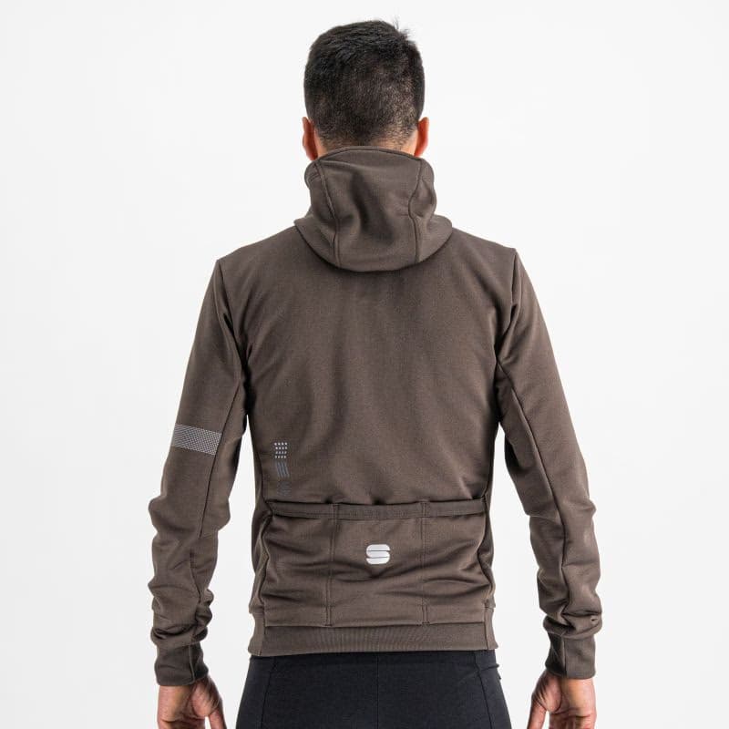 Pánska cyklistická bunda s kapucňou SPORTFUL Giara hoodie, cacao 3