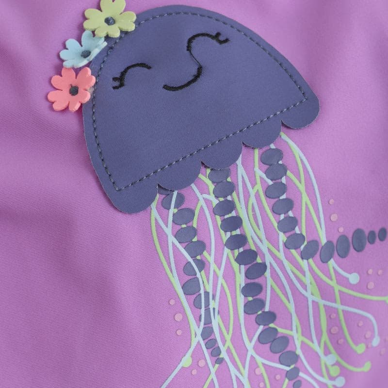 Dievčenské plavky COLOR KIDS Swimsuit W. Application 6820-Iris Orchid 3