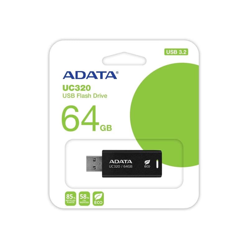 ADATA UC320/64GB/USB 3.2/USB-A/Čierna 4