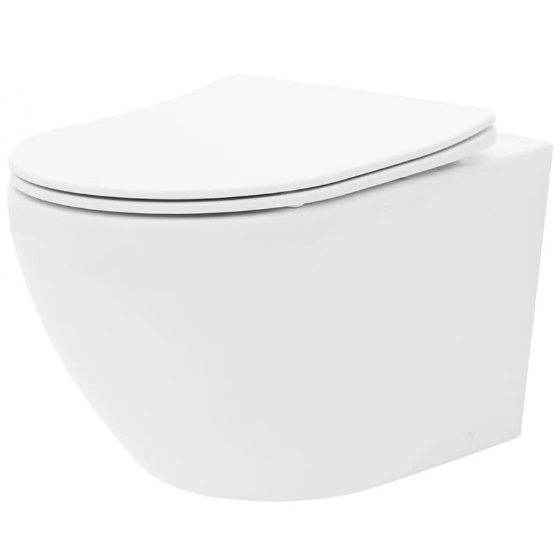 PRIM predstenový inštalačný systém bez tlačidla + WC REA Carlo Flat Mini Rimlesss + SEDADLO PRIM_20/0026 X CF1 3