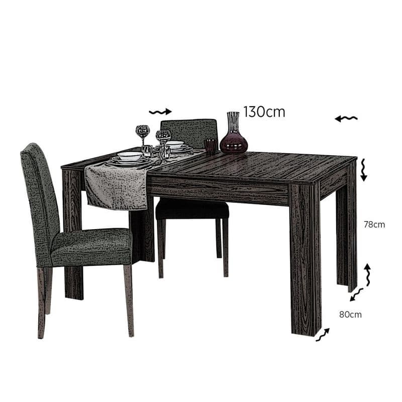 Extendable Dining Table Oblo - Walnut 4