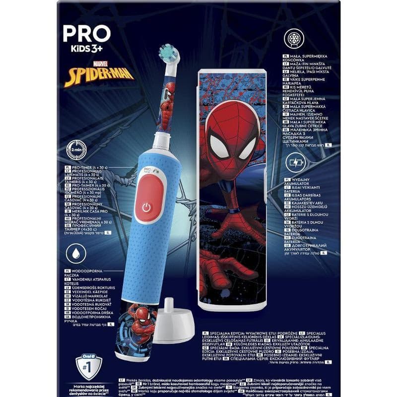 VITALITY PRE KIDS SPIDERMAN +OBAL ORAL-B 6