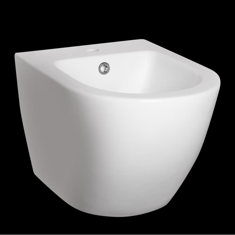 KERRA - Bidet závesný Delos (biele lesklé) 5907548117281