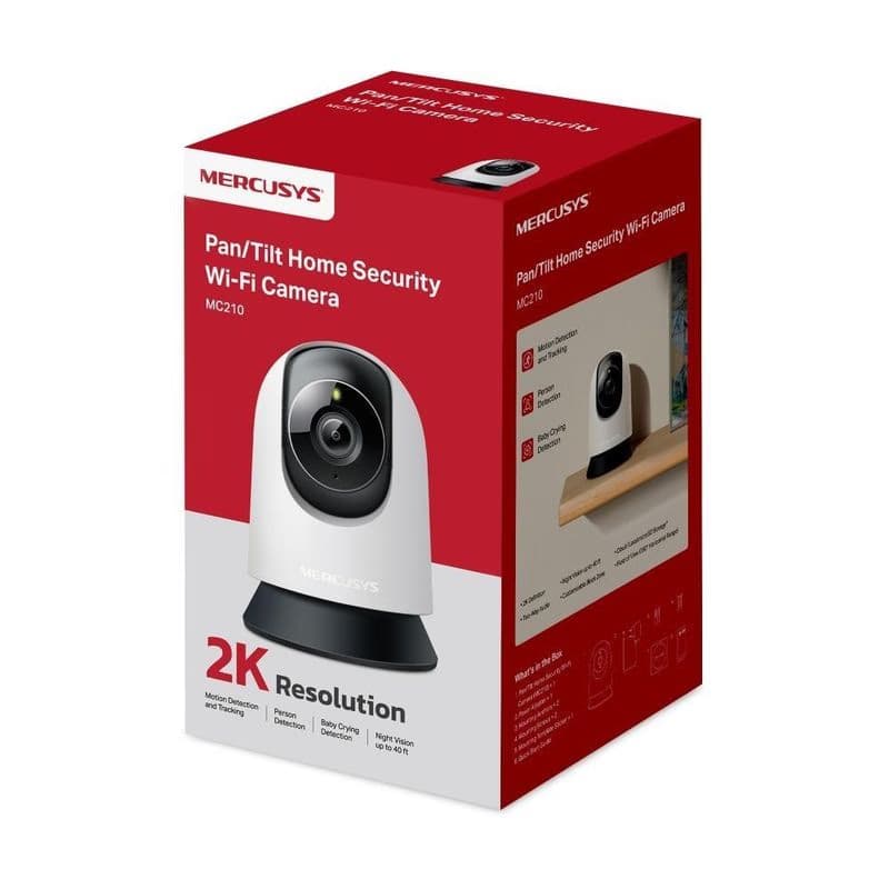 MERCUSYS MC210 domáca/indoor kamera (3MP, 2K, 1296p, IR 12m, WiFi, microSD) 3