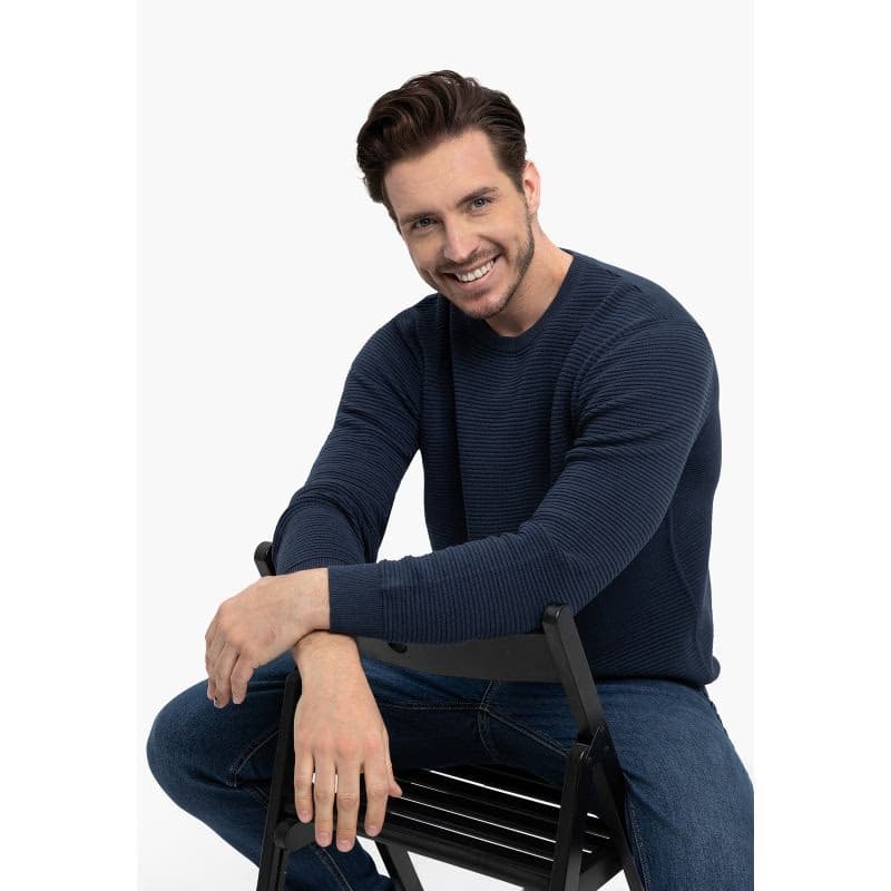 Pánsky sveter VOLCANO S-MONO-604-DENIM 3