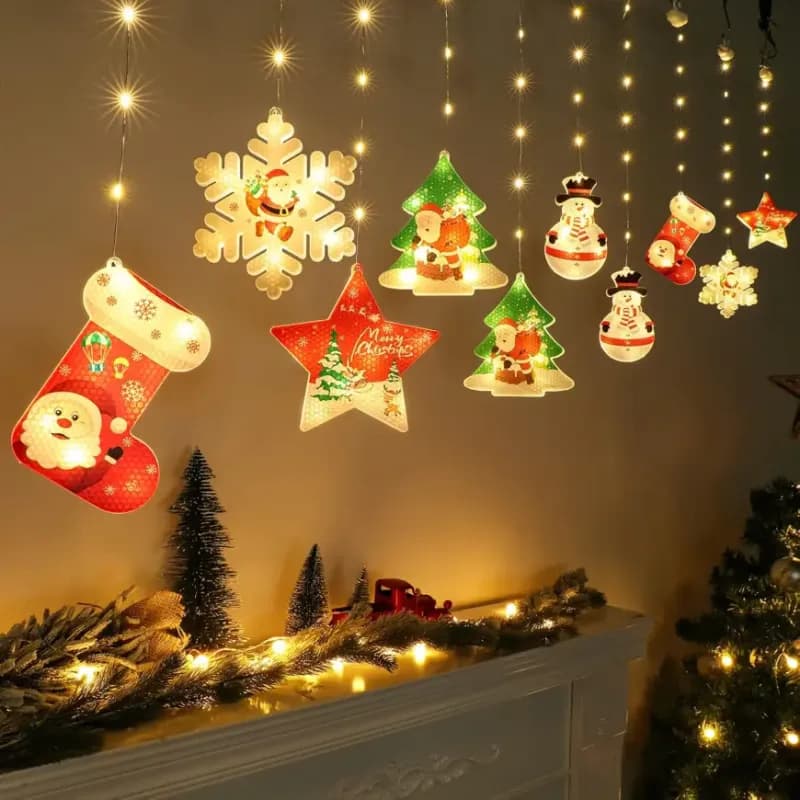 Svetelná clona LED 120l mix 10 ks vonkajšie Transf 1