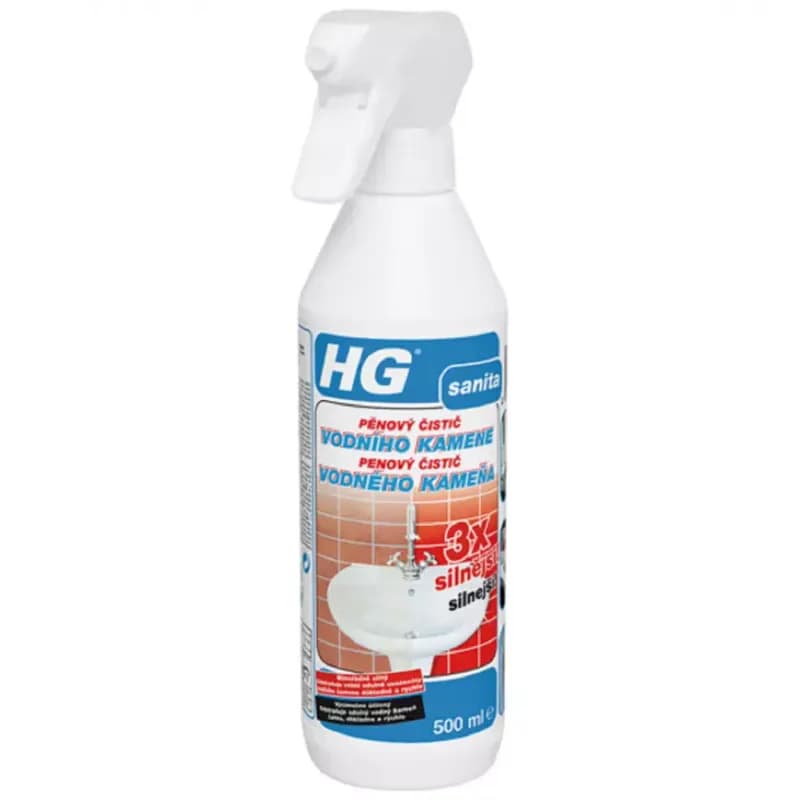 HG Penový čistič vodného kameňa 3x silnejší 0,5l 1