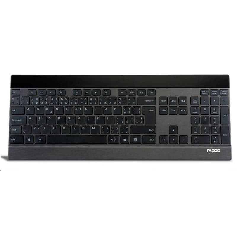 RAPOO Klávesnica E9270p USB, multimediálna, bezdrôtová, čierna, CZ 1