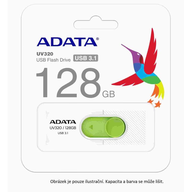 ADATA Flash Disk 128GB UV320, USB 3.1 Dash Drive, čierna / modrá 4