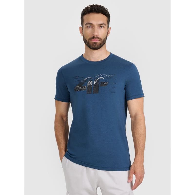 Pánske tričko s krátkym rukávom 4F TSHIRT M2359-WAW25TTSHM2359-46S-TEAL 2