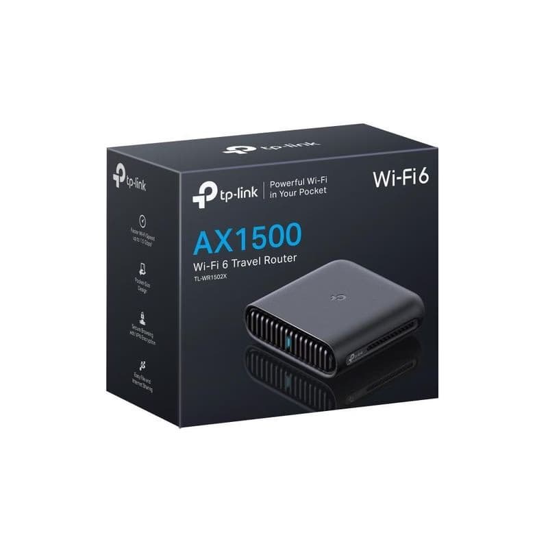 TP-Link TL-WR1502X prenosný WiFi6 router (AX1500, 2, 4GHz/5GHz, 1xGbE WAN, 1xGbE LAN, 1xUSB2.0) 4