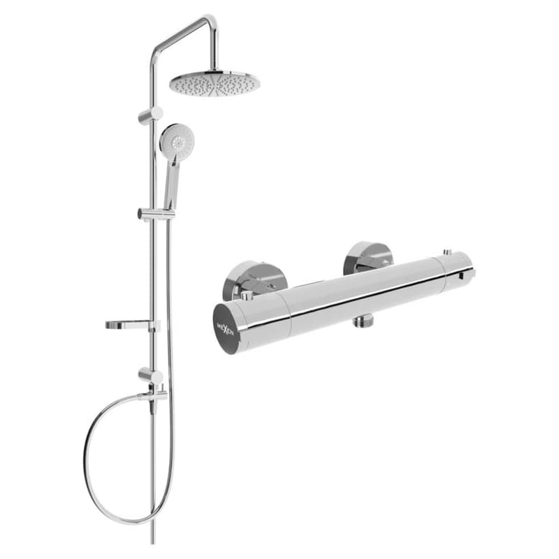MEXEN/S - Carl sprchový stĺp vrátane sprchovej termostatickej batérie Kai, chróm 77100240-00 1