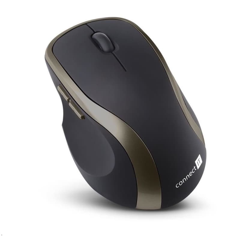 CONNECT IT Bezdrôtová laserová myš WM2200 (+ 2x AAA batéria zadarmo), čierna