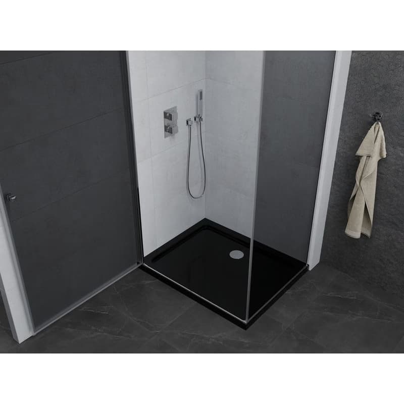 MEXEN/S - Pretória sprchovací kút 100x80, grafit, chróm + sprchová vanička vrátane sifónu 852-100-080-01-40-4070 5