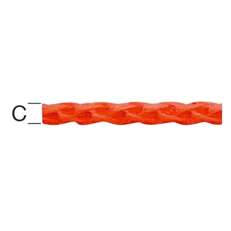 Polypropylén Lano Červená – Priemer 4 mm - Tovar na Mieru 1