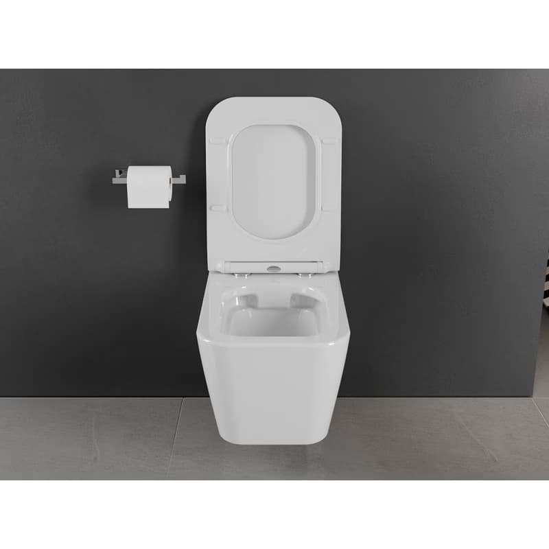 MEXEN - Cube Závesná WC misa vrátane sedátka s slow-slim, duroplast, biela 30924000 4