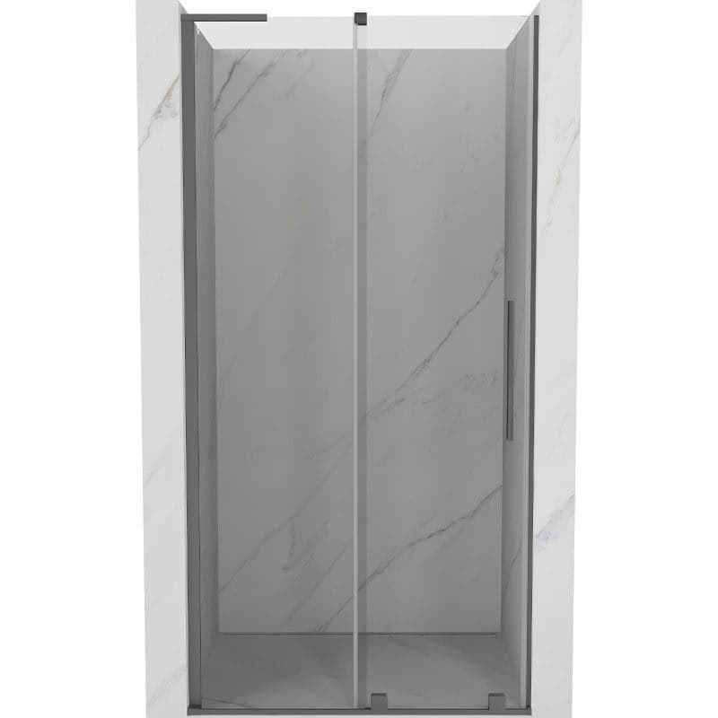 MEXEN/S - Velar L posuvné sprchové dvere 90, transparent, grafit metal 871-090-003-01-95