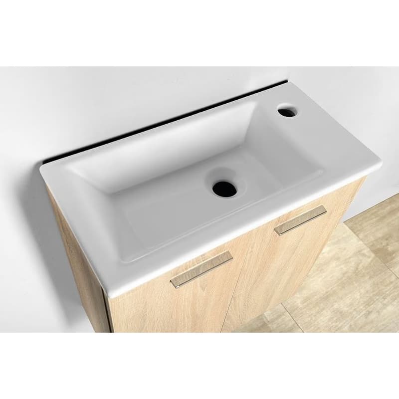 AQUALINE - ZOJA/KERAMIA FRESH umývadlová skrinka 49x50x24,5cm, dub platin 51047DP 4