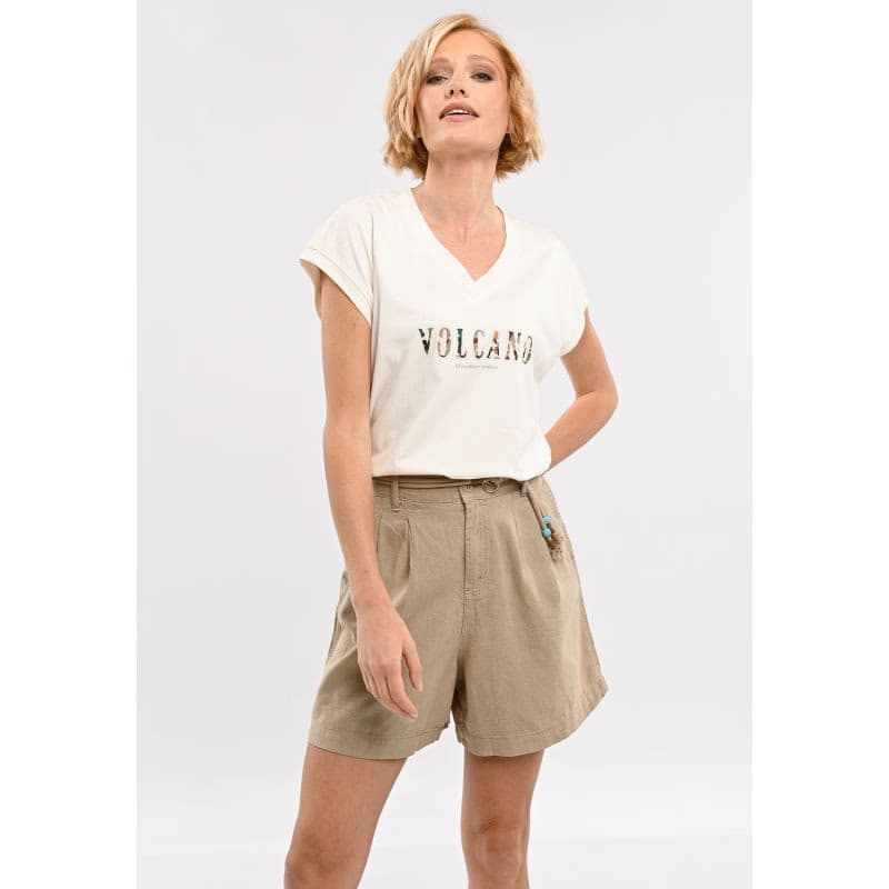 Dámske kraťasy VOLCANO P-ALESS-101-BEIGE 2