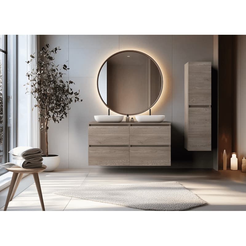 Elvisia Skrinka pod umývadlo SIMPLE Dark oak | 60 cm 5