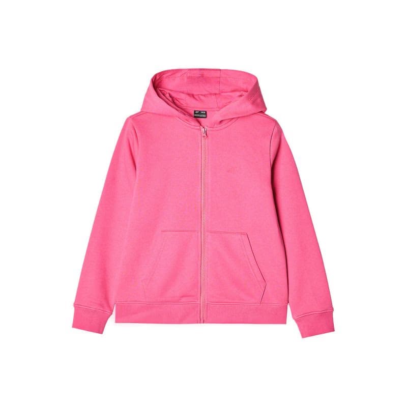 Dievčenská mikina so zipsom 4F JUNIOR SWEATSHIRT-JWMM00TSWSF1315-55S-HOT PINK 6