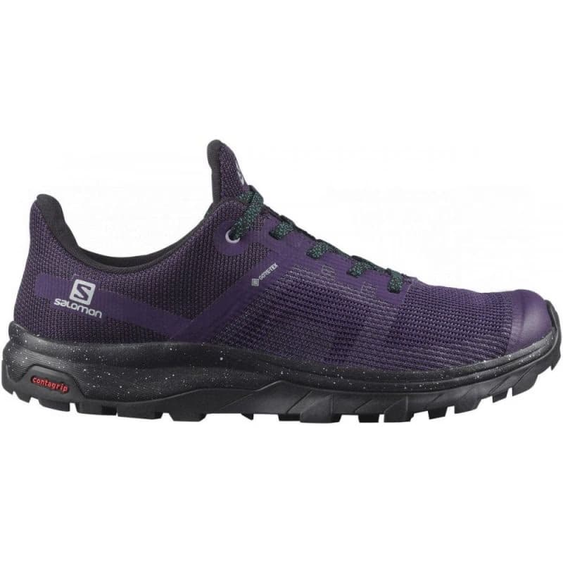 Dámska nízka turistická obuv SALOMON OUTline Prism GTX W grape black deep teal 2