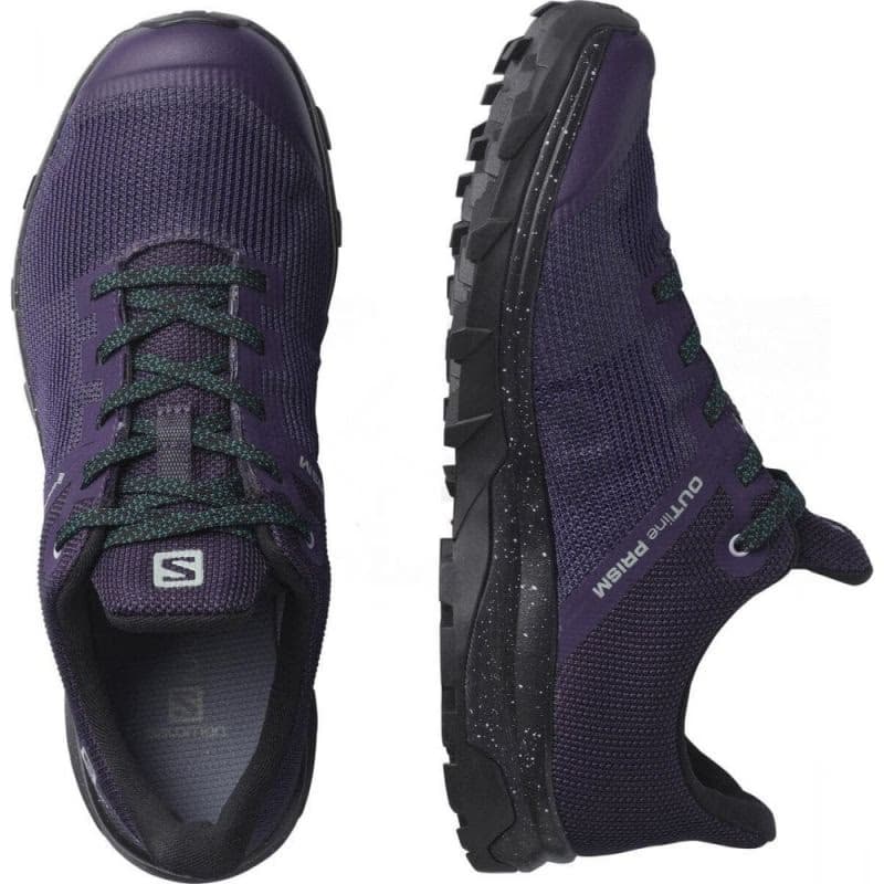 Dámska nízka turistická obuv SALOMON OUTline Prism GTX W grape black deep teal 4
